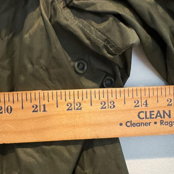 Vintage Brownwood Mfg Trench Coat Mens 46 Extra Long Nylon Raincoat 70s‎ - Picture 9 of 10